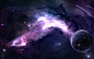 General 1440x900 space planet nebula science fiction JoeyJazz shooting stars digital art fantasy art space art universe