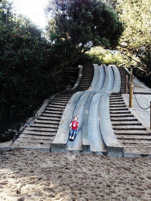 Cement slides at Gol...