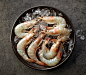 Fresh raw prawns : Fresh raw prawns