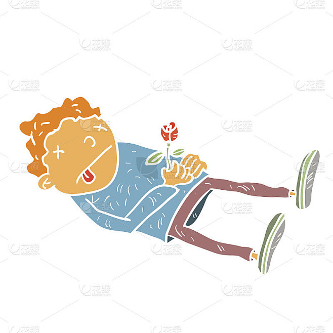 卡通死去的插图