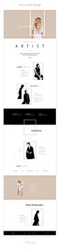 "Artist" - E-Commerce Template Design Concept : Hello, Finally made this design.... This is the first page of the design. I tried to show it in different way. I hope everyone will like my concept.