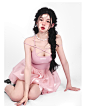少也眼公主的一天 粉色芭蕾女装套装港味夏装女法式装2022新款-tmall.com天猫