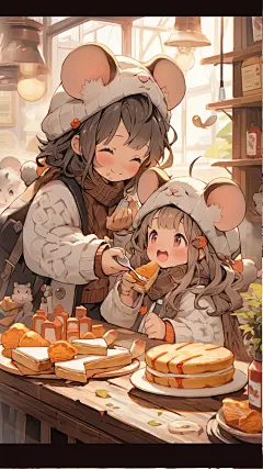 AI数字艺术人物插画-众图网