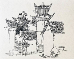 HUSS2REy采集到手绘园林