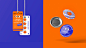 擦浪五品牌橘子罐头饰品店logo设计及VI设计运用延伸。#logo设计集# ​​​​
