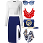 #red #blue #redwhiteandblue #patriotic #4thofjuly #white @polyvore @polyvore-editorial