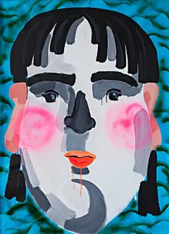 夸张体型的胖女孩