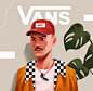 Vans - Faces : Vans isn't longer just a skateboarding brand, is become a broader lifestyle brand. The Old Skool and Classic Vans inspired me to create a series of figures that represent this new lifestyle and also explore new principles, organic and geome