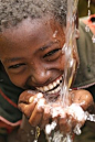 its amazing the smile that fresh water brings!