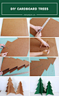 其中包括：Welcome to Elf Mode Day 7: DIY Cardboard Christmas Trees To make the trees, you’ll need:CardboardRulerPencilX-actoPaint (optional) For the bigger tree, I cut 2 boards at 17 1/2” x 23”.Then, I creat…