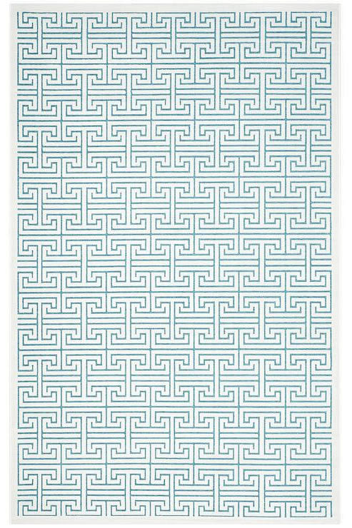 新中式蓝白色几何纹理图案地毯贴图