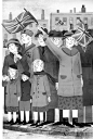 black white illustration book art book illustration bw illustration Character design  children book ILLUSTRATION  kids book illustration storytelling   tania rex
