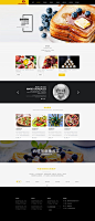 3组餐饮美食类网站页面效果图 - UEMO-Title