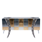 Opus Futura Gold and Silver Sideboard by Carlo Rampazzi - Shop Sergio Villa online at Artemest