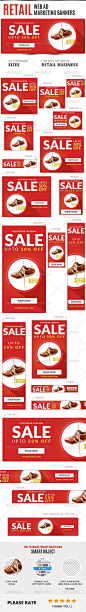 Retail Web Ad Marketing Web Banners Template PSD | Buy and Download: http://graphicriver.net/item/retail-web-ad-marketing-banners/6877798?WT.ac=category_thumb&WT.z_author=webduck&ref=ksioks