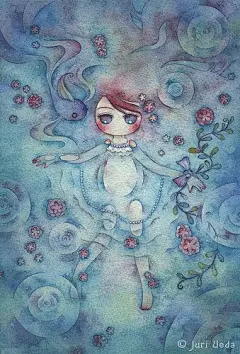 日本插画家juriu的漂亮水彩插画 第三期 - 插画图片_插画师_插画壁纸_场景插画_yidodo.net - 意兜兜