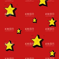 星星背景  - 源文件下载【酷图网】星星背景,星星,海报,立体,创意,黄色,红色