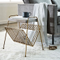 Adds additional function to the side table. Kinsey Magazine Side Table | west elm