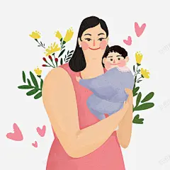 卡通母子高清素材 免抠 设计图片 免费下载 页面网页 平面电商 创意素材 png素材