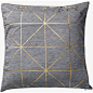 Bloomingville Diagonal Cushion - Gold
