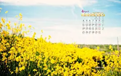 2016年4月日历桌面壁纸大全