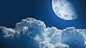 General 2560x1440 clouds Moon
