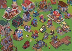 Farmgame Concepts, Ben Marquardt : Some Concepts I did for the mobile Game &quot;WeFarm&quot;.