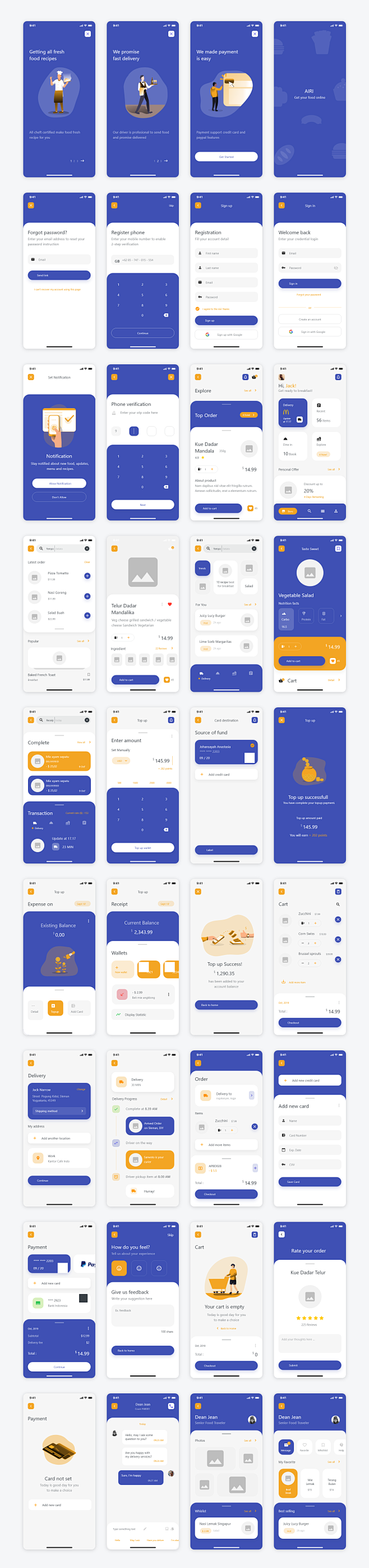 AIRI Ui Kits 美食外卖app...