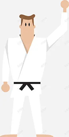 卡通男生体育运动健身锻炼跆拳道高清素材 页面 免费下载 页面网页 平面电商 创意素材 png素材