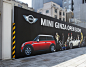 [JAPAN] MINI GINZA OOH : To create an awareness of opening new showroom in Ginza, we tried to show as many celebrating characters as possible on its temporary enclosure which is 36m width. During 2 months until opening, each character appeared from right 