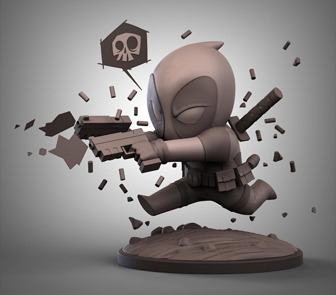 Deadpool Chibi, Step...