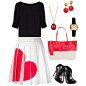 A fashion look from May 2014 featuring Alice + Olivia tops, Love Moschino skirts and Christian Louboutin ankle booties. Browse and shop related looks.