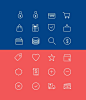 24 Ecommerce Line Icons (Free PSD, AI)