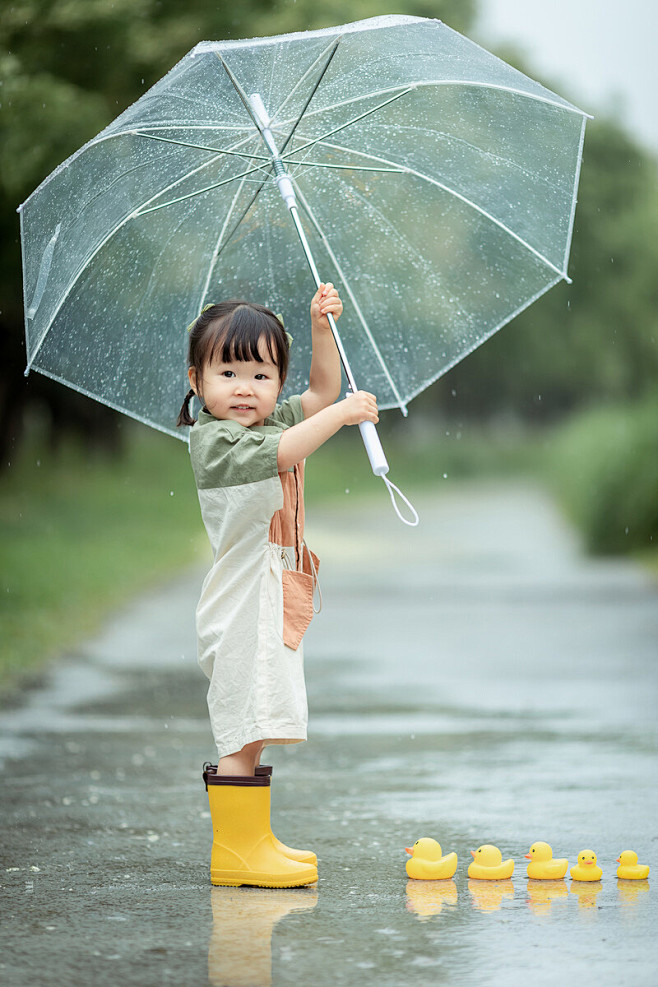 天津儿童摄影 雨天拍摄的小幼崽 - 小花...