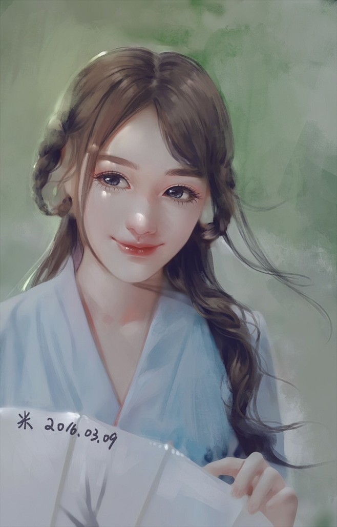 古风 插画 cg 壁纸 同人 古装 美人...