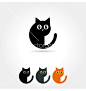 Cat icon vector