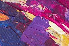 抽象彩色油画在画布纹理背景上。现代艺术油画。水彩背景。油画在画布上抽象的笔触。当代艺术绘画肌理