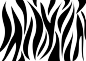 斑马纹黑白纹理花纹条纹背景矢量图素材