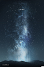 宇宙视角银河系宇宙星系主题海报PSD素材