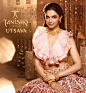 gold jewelry Deepika Padukone beauty Jewellery Diwali Fashion  festiva