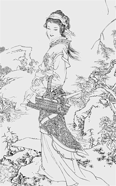 奔跑中的奶牛采集到国画