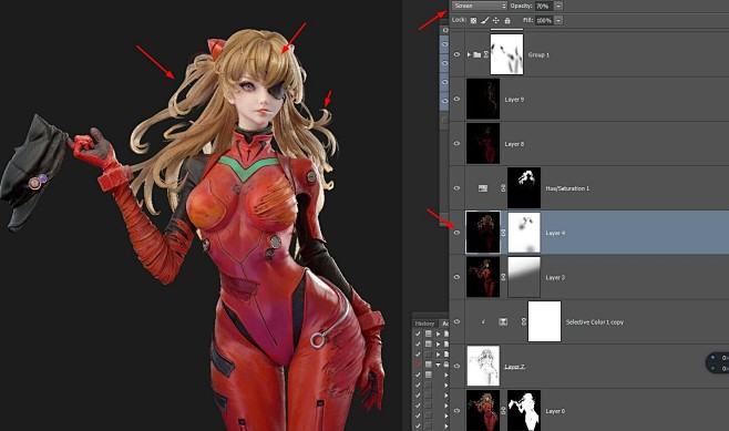 Asuka, Master geass ...