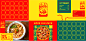 Ghallab brand design. : Ghallab is a restaurant of multi cuisines that is based in Egypt with a family atmosphere and a traditional taste that reflects the heritage of every culture. While working on the brand we tried to come up it an identity that expre