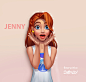 Jenny, Evgeniia (Jane) Bezruchko : Character for the game . Her name is Jenny.