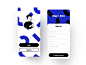 Login&Sign up app black blue design gui info login sign up ui ux