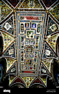 The Libreria Piccolomini in the Siena duomo. The frescoes were painted by Bernardino Pinturicchio. Many show the life of Pope Pius II Stock Photo - Alamy : Download this stock image: The Libreria Piccolomini in the Siena duomo. The frescoes were painted b