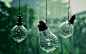 light water close-up nature rain wet hanging water droplets macro bulbs string rain on glass  / 1920x1200 Wallpaper