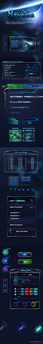 SpaceWar太空战争-科幻类游戏UI界面 