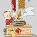 中国风猪年春节民俗系列之二十九蒸馒头