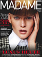 Madame Germany December 2013 Natalie (Fusion) by Filippo del Vita #杂志封面# #平面设计# #排版#